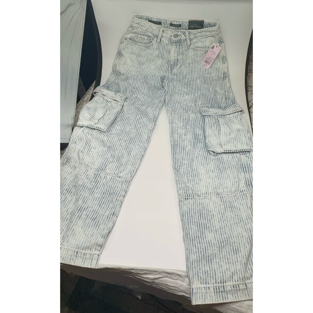 NEW women's size 0 Wild Fable mid-rise baggy cargo jeans pants.